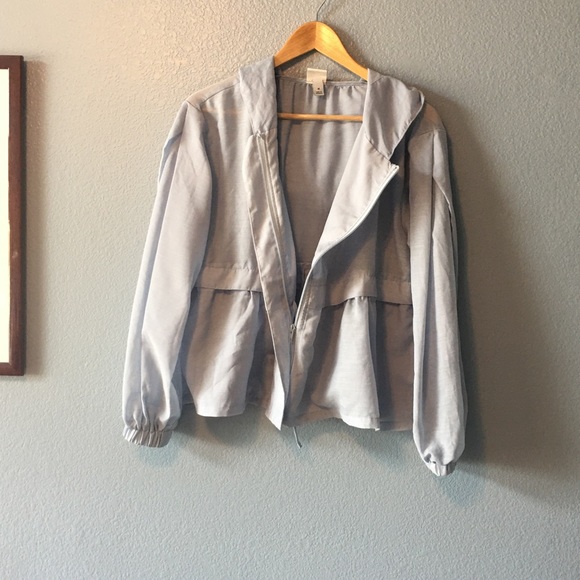 SOLDPeriwinkle Lightweight Windbreaker - Picture 2 of 7